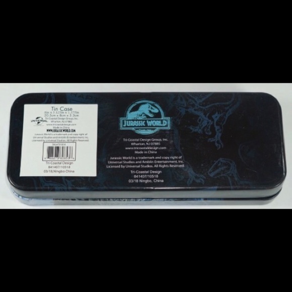 Jurassic World Pencil Case/Tin Universal Studios - Picture 4 of 7